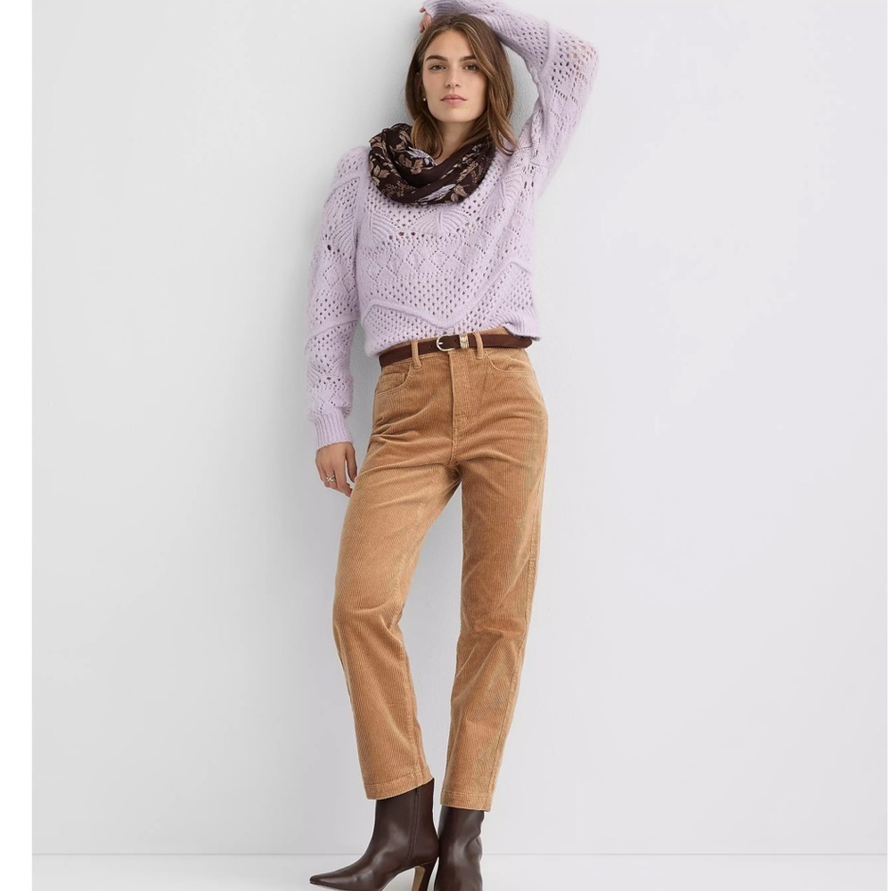 Gap ||tan corduroy size 34 (18R) vintage slim high-rise pants